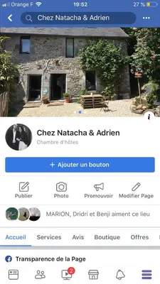 Plan de l'établissement Chez Natacha et Adrien