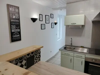 Cuisine ou kitchenette dans l'établissement Gîte La Buhennerie 2 personnes