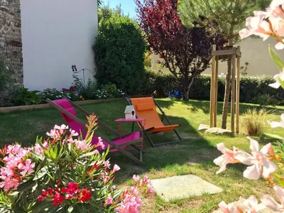 Jardin de l'établissement La Cotentine Maison d'Hôtes