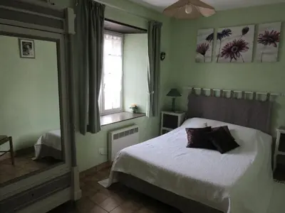 Un ou plusieurs lits dans un hébergement de l'établissement Le haut Manoir