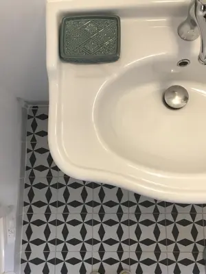 Salle de bains dans l'établissement Le Domaine de l'Hostellerie