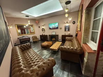 Coin salon dans l'établissement Aggarthi Bed and Breakfast