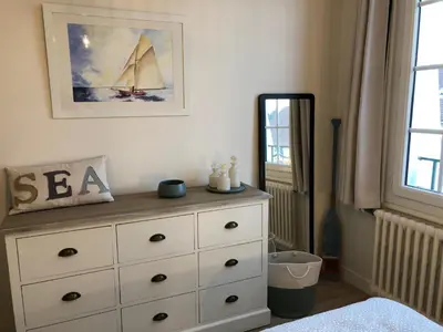 Un ou plusieurs lits dans un hébergement de l'établissement Bel appartement plein centre 100m de la mer