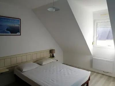 Un ou plusieurs lits dans un hébergement de l'établissement Villa Jozefina résidence les Oyats
