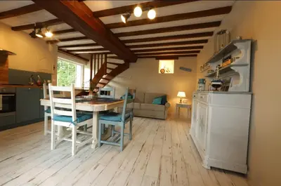 Cuisine ou kitchenette dans l'établissement Douceur du D-Day sites historiques du Débarquement