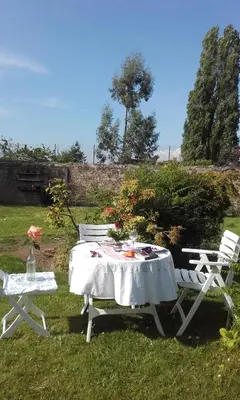 Jardin de l'établissement BandB Ducey
