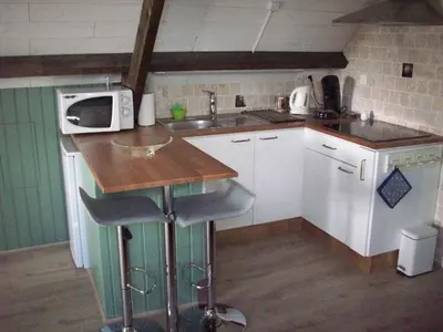 Cuisine ou kitchenette dans l'établissement La Trouverie