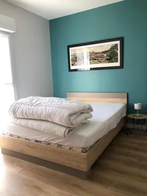 Un ou plusieurs lits dans un hébergement de l'établissement maison 400 m de la plage