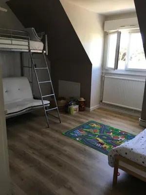 Un ou plusieurs lits dans un hébergement de l'établissement maison 400 m de la plage