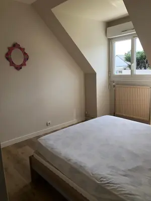 Un ou plusieurs lits dans un hébergement de l'établissement maison 400 m de la plage