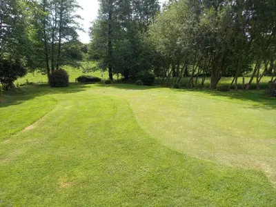 Jardin de l'établissement La Gasteboisiere with swimming pool and games room