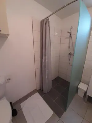 Salle de bains dans l'établissement Escales dans les dunes