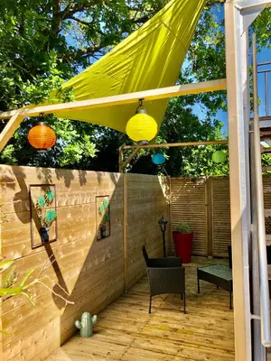 Balcon ou terrasse dans l'établissement La Rose Des Vents