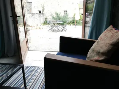 Coin salon dans l'établissement Domaine de la Pommeraye & Spa