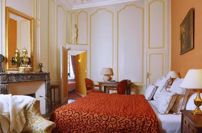 Un ou plusieurs lits dans un hébergement de l'établissement Hôtel d'Argouges