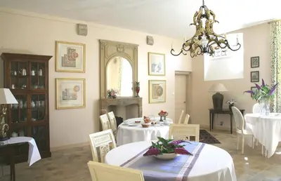 Coin salon dans l'établissement Le Manoir de La Fieffe