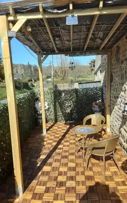 Balcon ou terrasse dans l'établissement Le Petit Montceaux