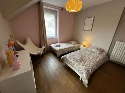 Un ou plusieurs lits dans un hébergement de l'établissement Maison d'Alice - avec SPA