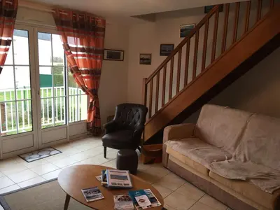 Coin salon dans l'établissement Duplex Barfleur