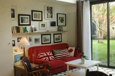 Coin salon dans l'établissement Le petit Valhalla