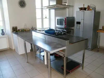 Cuisine ou kitchenette dans l'établissement Chambres d'Hôtes Château de Damigny