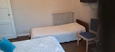 Un ou plusieurs lits dans un hébergement de l'établissement Chambres d'Hôtes Château de Damigny