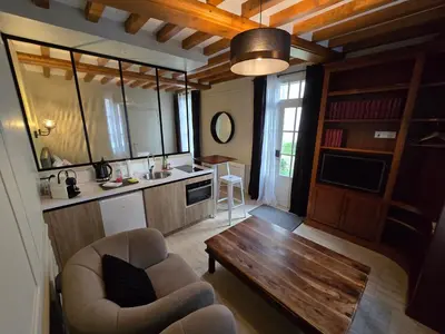 Cuisine ou kitchenette dans l'établissement Au Loup Historic Apartments
