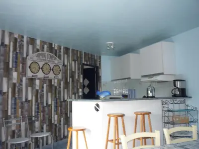 Cuisine ou kitchenette dans l'établissement Gîte Le Clos des Pins