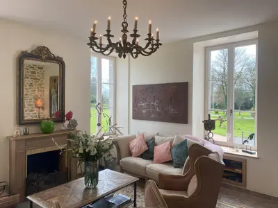 Coin salon dans l'établissement Au Château