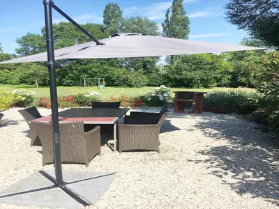 Jardin de l'établissement Nature Hideaway in St Germain du Pert