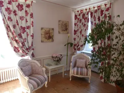 Coin salon dans l'établissement Manoir De Savigny