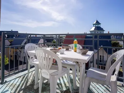 Balcon ou terrasse dans l'établissement Apartment Port Guillaume-6 by Interhome