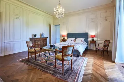 Coin salon dans l'établissement Chateau des Monts