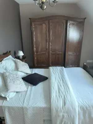 Un ou plusieurs lits dans un hébergement de l'établissement Chambre d'hôtes de la Galie