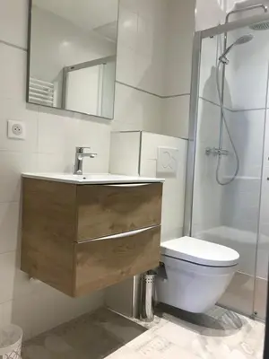 Salle de bains dans l'établissement Villa st Louis
