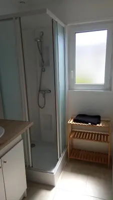 Salle de bains dans l'établissement Chalet Les dauphins