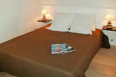 Un ou plusieurs lits dans un hébergement de l'établissement Apartment in Grandcamp for 4 Person