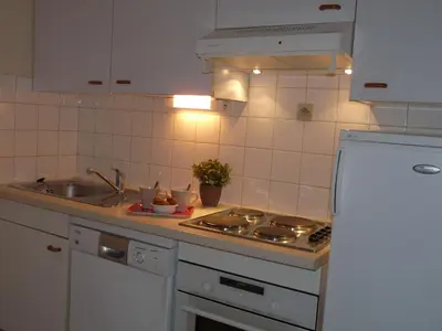 Cuisine ou kitchenette dans l'établissement Sphinx Résidences - Tempologis Mémorial