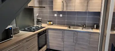 Cuisine ou kitchenette dans l'établissement Villa Marylou