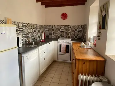 Cuisine ou kitchenette dans l'établissement Rose Cottage