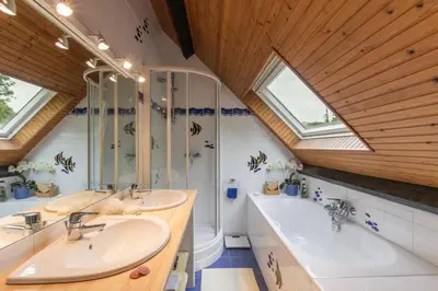 Salle de bains dans l'établissement La Petite Londe