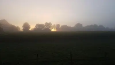Lever ou coucher de soleil vu de le B&B/chambre d'hôtes ou à proximité