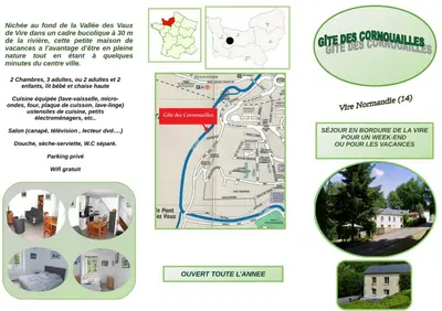Plan de l'établissement Maison gîte à Vire Normandie (Les Vaux de Vire)