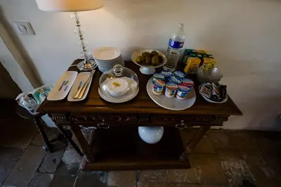 Nourriture dans la maison d'hôtes ou à proximité
