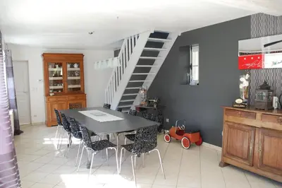 Cuisine ou kitchenette dans l'établissement Gîte La Mansarde 8 personnes