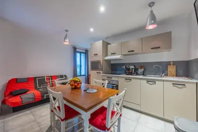 Cuisine ou kitchenette dans l'établissement LOGIS DU GRAND PIN