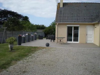 Jardin de l'établissement Gite de Grandcamp Maisy