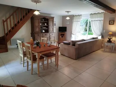 Coin salon dans l'établissement La Ferme d' Emerentine