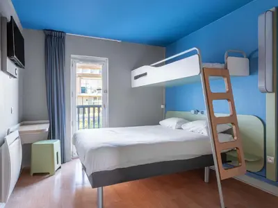 Un ou plusieurs lits dans un hébergement de l'établissement ibis budget Caen Hérouville