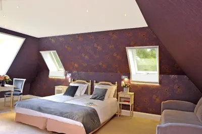 Un ou plusieurs lits dans un hébergement de l'établissement Château de Bellefontaine - Teritoria